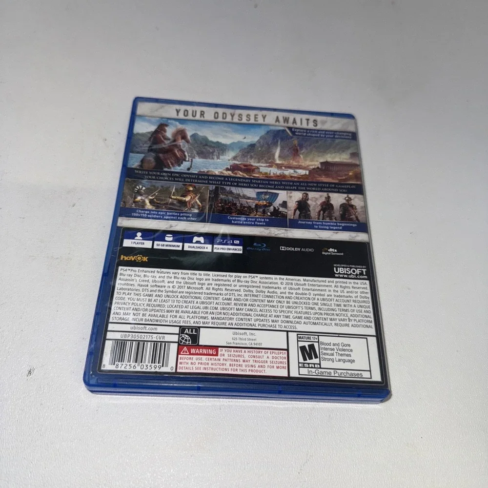 Assassins Creed Odyssey - Sony PS4 PlayStation 4 - EUC - Tested Works